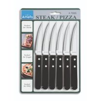 Amefa Pizza/Steak Messenset 6-delig Zwart
