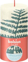 Bolsius Rustiek kaars 130/68 bladmotief