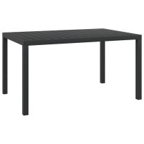  Tuintafel 150x90x74 cm HKC aluminium zwart
