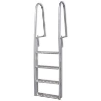  Dok/zwembadladder met 4 treden aluminium 170 cm