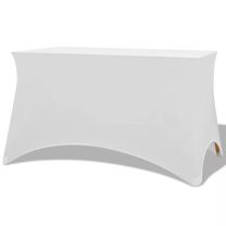  Tafelhoes stretch wit 183x76x74 cm 2 st