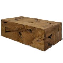  Salontafel 90x50x35 cm echt teakhout bruin
