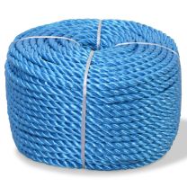  Touw gedraaid 10 mm 100 m polypropyleen blauw