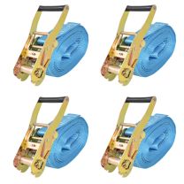  Spanbanden 4 ton 8mx50mm blauw 4 st