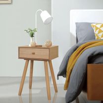  Nachtkastjes 40x30x61 cm massief grenenhout bruin 2 st