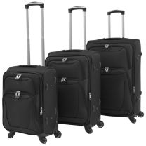  Trolleyset zwart 3-delig