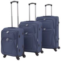  Trolleyset marineblauw 3-delig