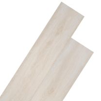 Vloerplanken 5,26 m 2 mm PVC klassiek wit eiken