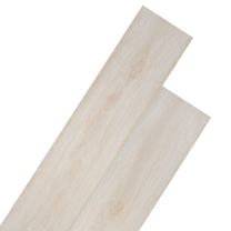  Vloerplanken zelfklevend 5,02 m 2 mm PVC klassiek wit eiken