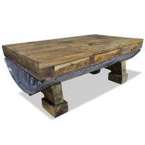  Salontafel 90x50x35 cm massief gerecycled hout