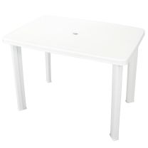  Tuintafel 101x68x72 cm kunststof wit