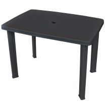  Tuintafel 101x68x72 cm kunststof antraciet