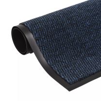  Drooglopmat rechthoekig getuft 120x180 cm blauw