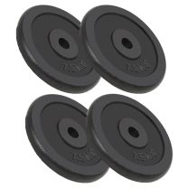  Halterschijven 4 st 4x7,5 kg gietijzer