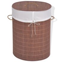  Wasmand ovaal bamboe bruin