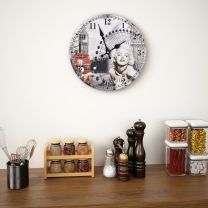  Wandklok vintage stijl Marilyn Monroe 30 cm