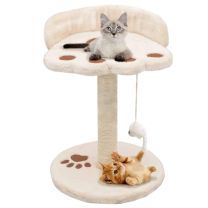  Kattenkrabpaal met sisal krabpaal 40 cm beige en bruin
