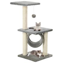  Kattenkrabpaal met sisal krabpalen 65 cm grijs