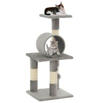  Kattenkrabpaal met sisal krabpalen 65 cm grijs