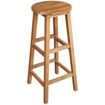  Barstoelen 34x34x76 cm massief acaciahout 2 st