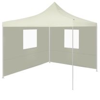  Vouwtent met 2 wanden 3x3 m creme