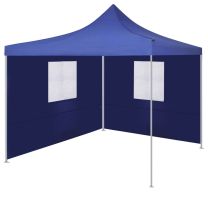  Vouwtent met 2 wanden 3x3 m blauw