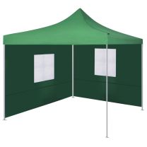  Vouwtent met 2 wanden 3x3 m groen