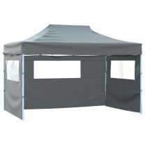  Vouwtent met 3 wanden 3x4,5 m antraciet