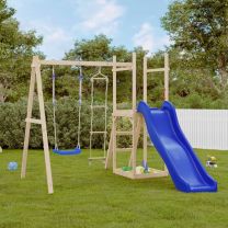  Schommelzitje en touwladder 37x15 cm PE blauw