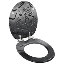  Toiletbril met soft-close deksel MDF waterdruppel print