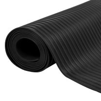  Vloermat anti-slip 3 mm 1,5x2 m rubber brede ribbel