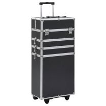  Make-up trolley aluminium zwart