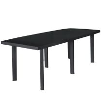  Tuintafel 216x90x72 cm kunststof antraciet