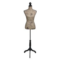  Etalagepop torso vrouw jute bruinzwart