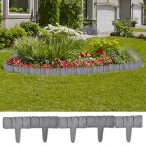 Plastic Tuinafscheiding Steen-look 10 meter (41 stuks)