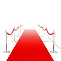  Rood tapijt 1 x 20 m extra zwaar 400 g/m2