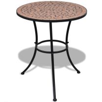 Bistrotafel 60 cm mozaek terracottakleur