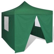  Vouwtent met 4 zijwanden 3x3 m groen