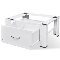  Voetstuk voor wasmachine met lade wit