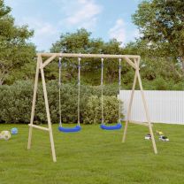  Schommelzitjes met touw 2 st 38x16 cm polyetheen blauw