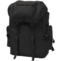  Rugzak legerstijl 65 L zwart
