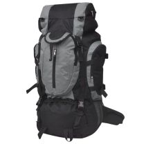  Rugzak hiking XXL 75 L zwart en grijs