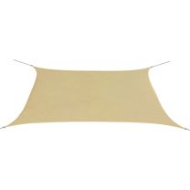  Zonnescherm rechthoekig 2x4 m oxford stof beige