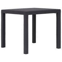  Tuintafel 79x79x72 cm rattan-look kunststof bruin
