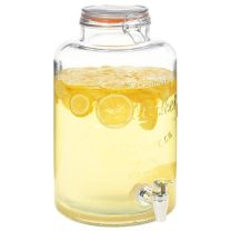  Waterdispenser XXL met kraan 8 L glas transparant