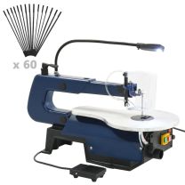  Figuurzaagmachine elektrisch met voetpedaal en LED-lampje 125 W