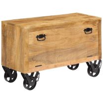  Schoenenkast 86x35x55 cm massief mangohout