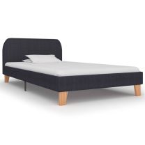  Bedframe stof donkergrijs 90x200 cm