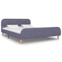  Bedframe stof lichtgrijs 140x200 cm