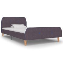  Bedframe stof taupe 90x200 cm